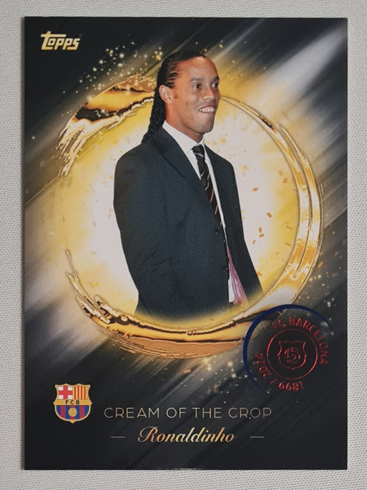 Ronaldinho - 2025 Topps Barcelona 125 Years Cream of the Crop #CR-3