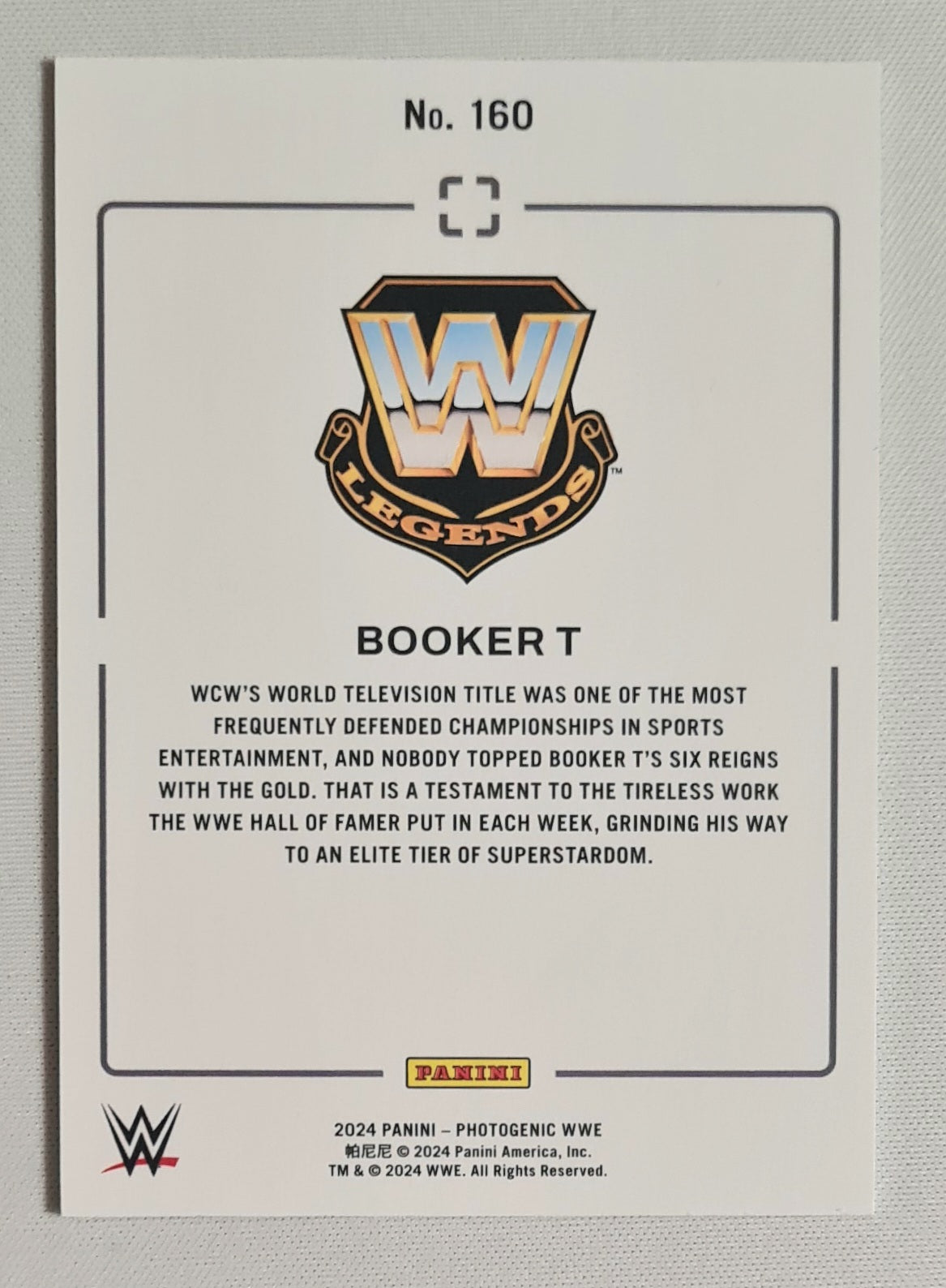 Booker T - 2024 Panini Photogenic #160 Mojo Refractor
