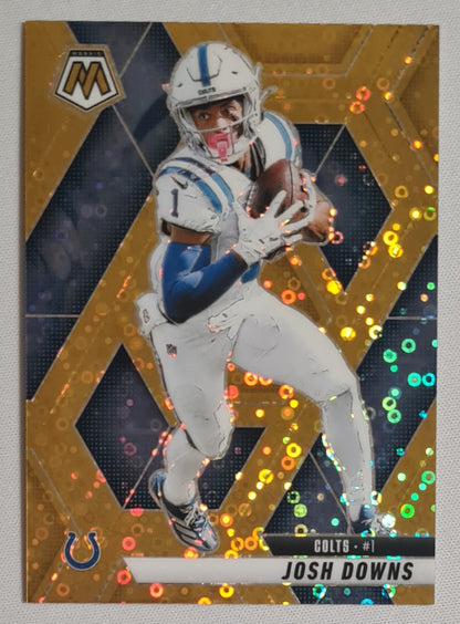 Josh Downs - 2025 Panini Football Mosaic Gold Disco /10 #145