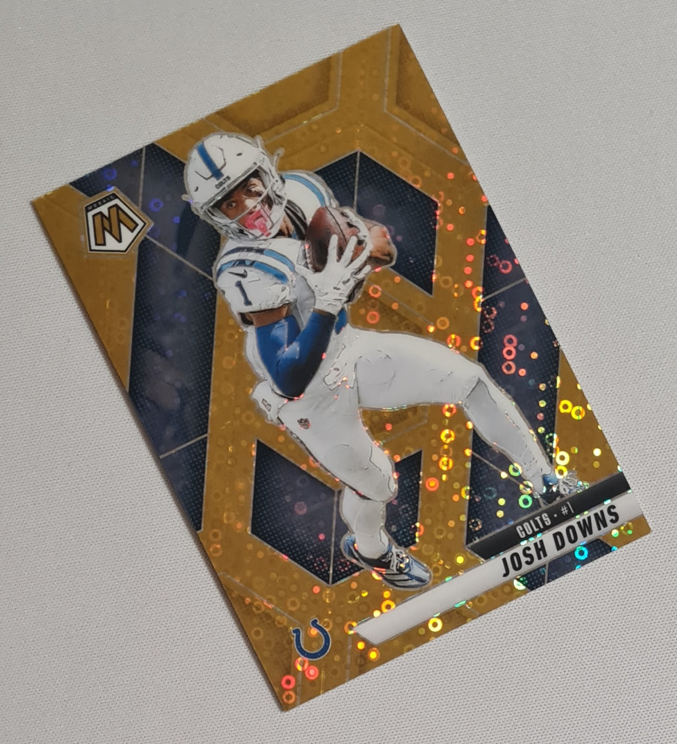 Josh Downs - 2025 Panini Football Mosaic Gold Disco /10 #145