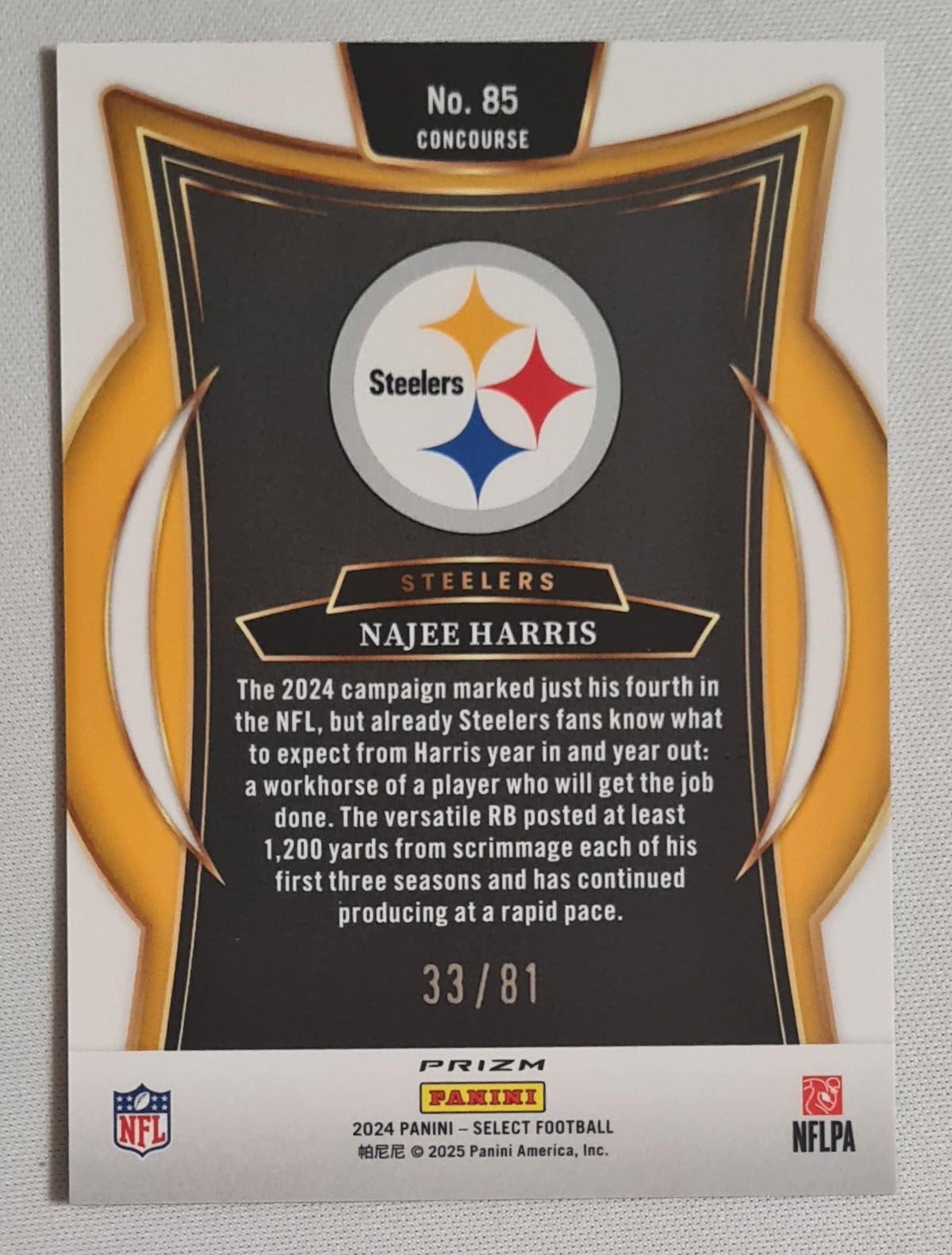Najee Harris - 2024 Panini Prizm Select Dragon Scale /81 #85
