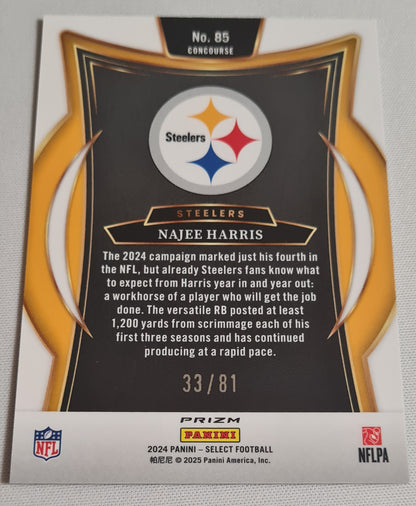 Najee Harris - 2024 Panini Prizm Select Dragon Scale /81 #85
