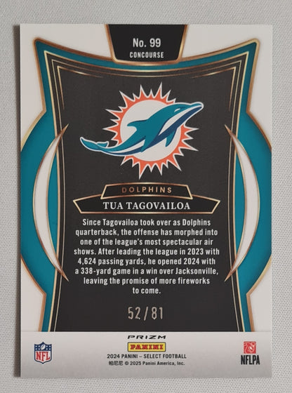 Tua Tagovailoa - 2024 Panini Select Dragon Scale /81 #99