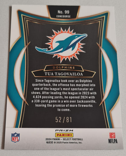 Tua Tagovailoa - 2024 Panini Select Dragon Scale /81 #99