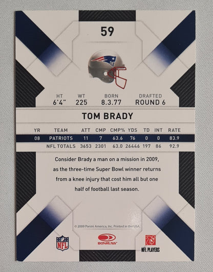 Tom Brady - 2009 Panini Football NFL Threads #59