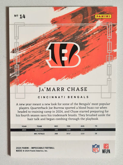 Ja'Marr Chase - 2024 Panini Impeccable /75 #14