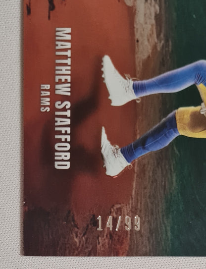 Matthew Stafford - 2023 Panini Donruss Elite Football NFL Title Waves /99 #6