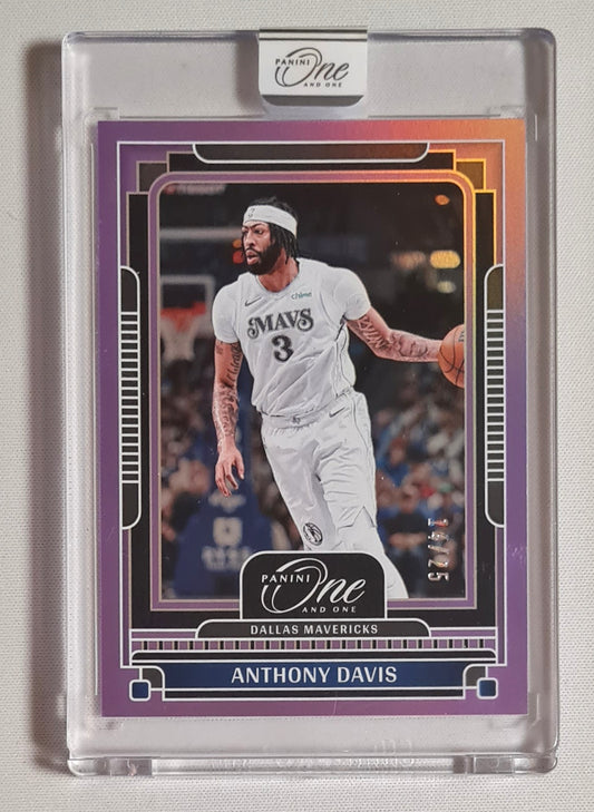 Anthony Davis - 2024-25 Panini One and One Purple /25 #60