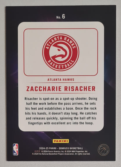 Zaccharie Risacher - 2024-25 Panini Donruss Night Moves (RC) #6