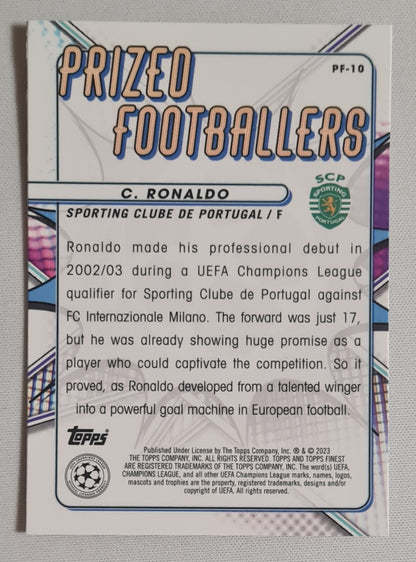 Cristiano Ronaldo - 2023 Topps Finest Prized Footballers #PF-10