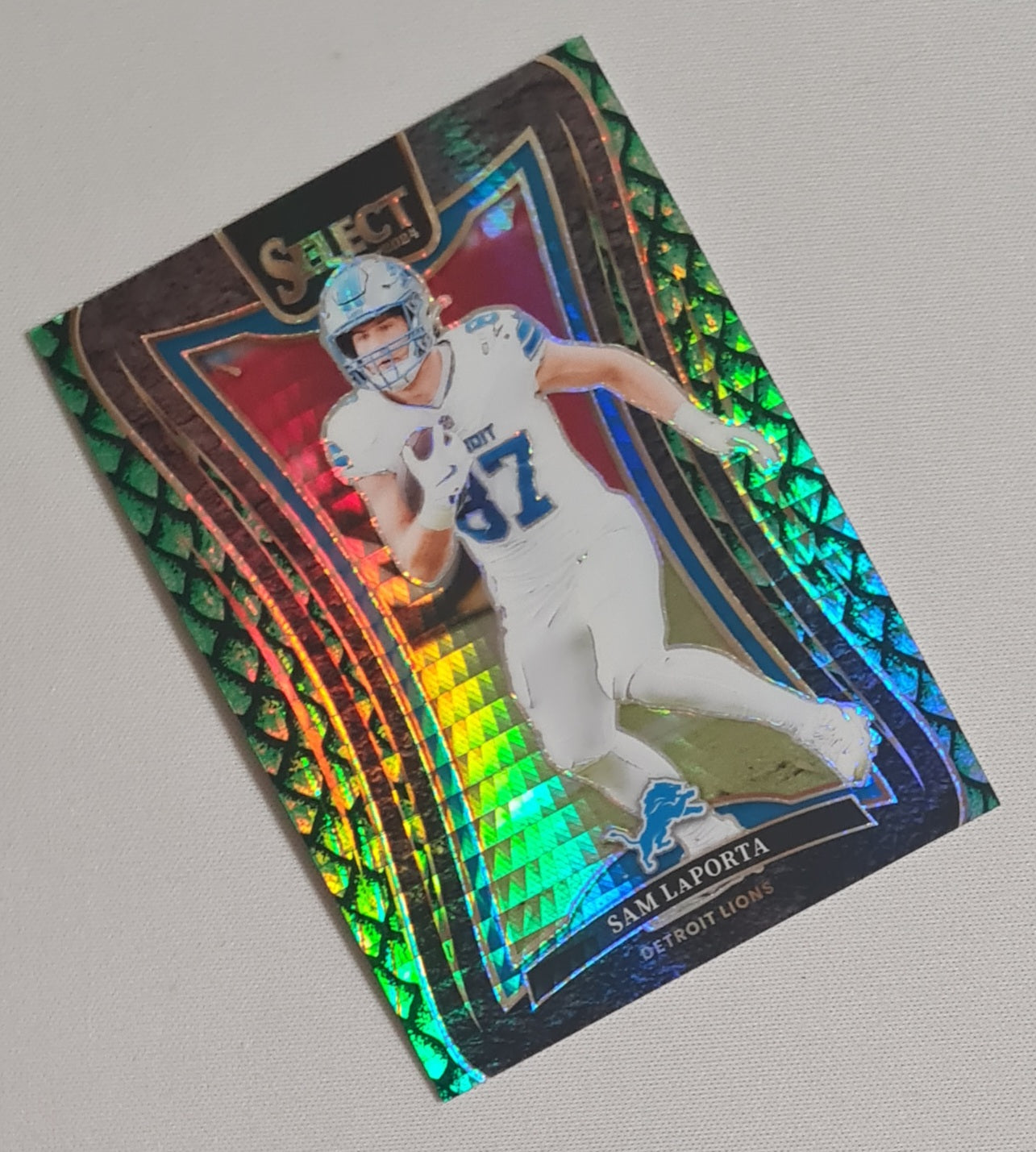 Sam LaPorta - 2024 Panini Select Dragon Scale NFL Detroit Lions /81 #374