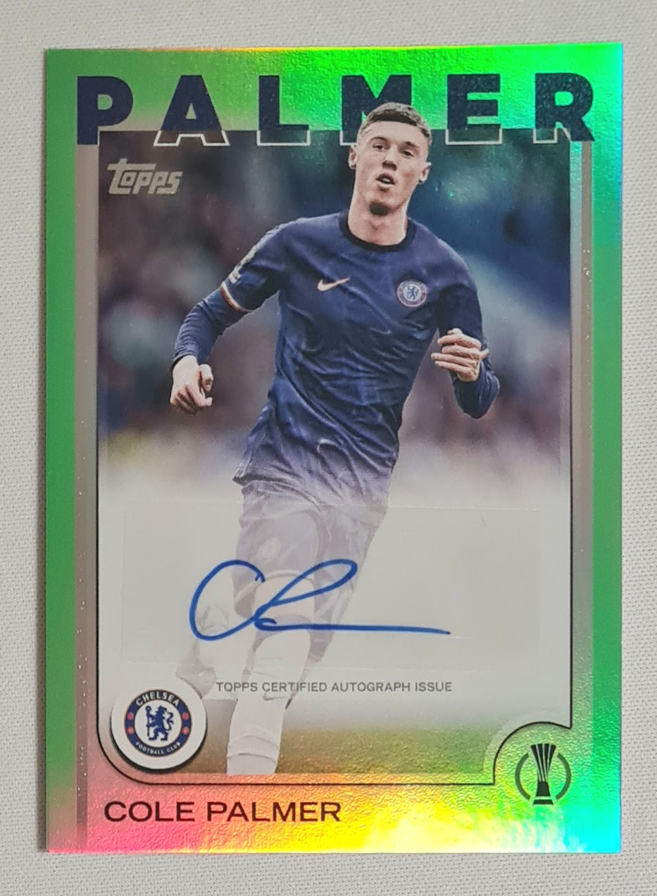 Cole Palmer - 2025 Topps UEFA Green Auto /199 #A-CP