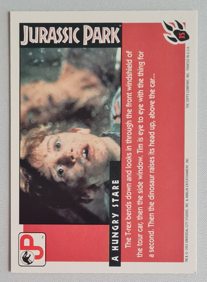 Jurassic Park - 1993 Topps "A Hungry Stare" JP#35