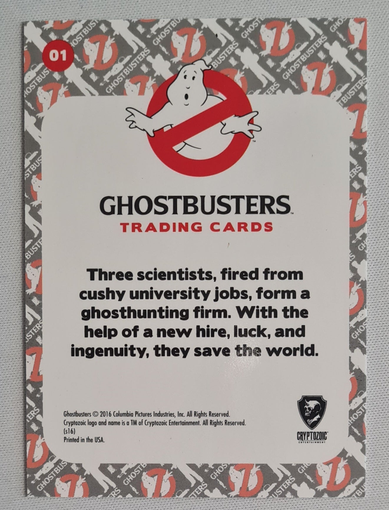 Ghostbusters - 2016 Columbia Pictures Trading Cards #01