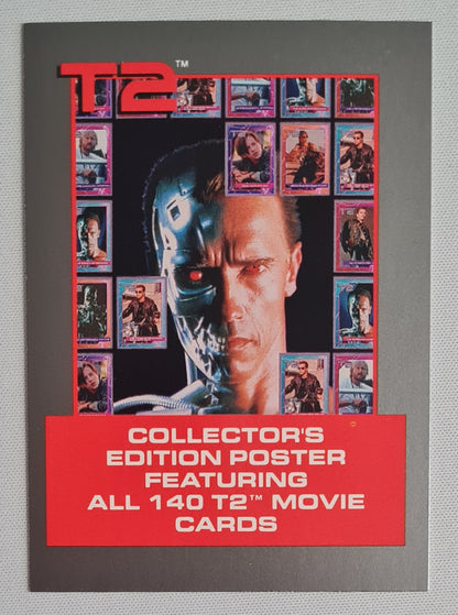 Terminator 2 - 1991 Carolco Pictures Collectors Edition Poster (Card) Featuring all 140 T2 Movie Cards