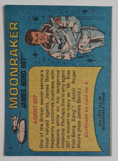 James Bond 007  - 1979 Eon Productions Moonraker Agent 007 (Roger Moore) #1