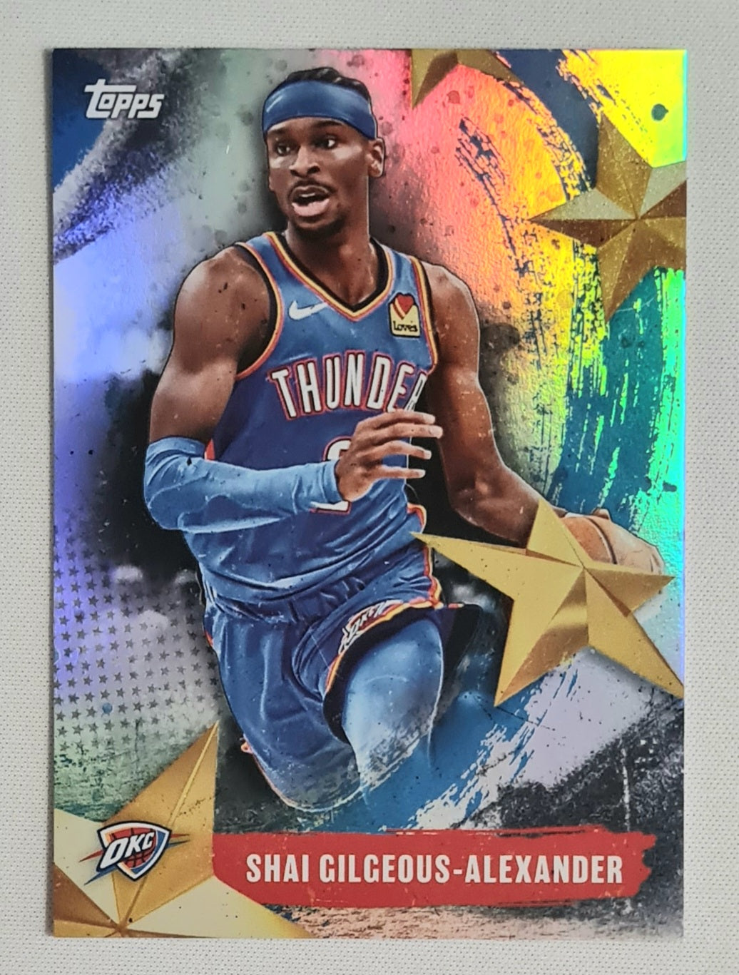 Shai Gilgeous-Alexander - 2025 Topps Basketball Stars of NBA - NBA Oklahoma Thunder #SA-2 Refractor