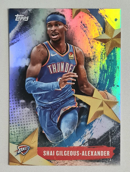 Shai Gilgeous-Alexander - 2025 Topps Basketball Stars of NBA - NBA Oklahoma Thunder #SA-2 Refractor