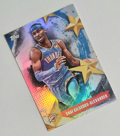 Shai Gilgeous-Alexander - 2025 Topps Basketball Stars of NBA - NBA Oklahoma Thunder #SA-2 Refractor