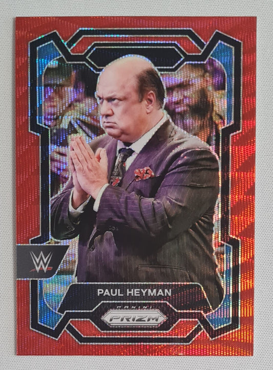 Paul Heyman - 2024 Panini Prizm WWE Wrestling SMACK DOWN #121 Ruby Wave