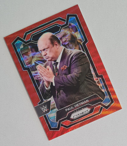 Paul Heyman - 2024 Panini Prizm WWE Wrestling SMACK DOWN #121 Ruby Wave