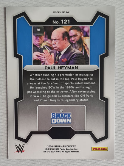 Paul Heyman - 2024 Panini Prizm WWE Wrestling SMACK DOWN #121 Ruby Wave