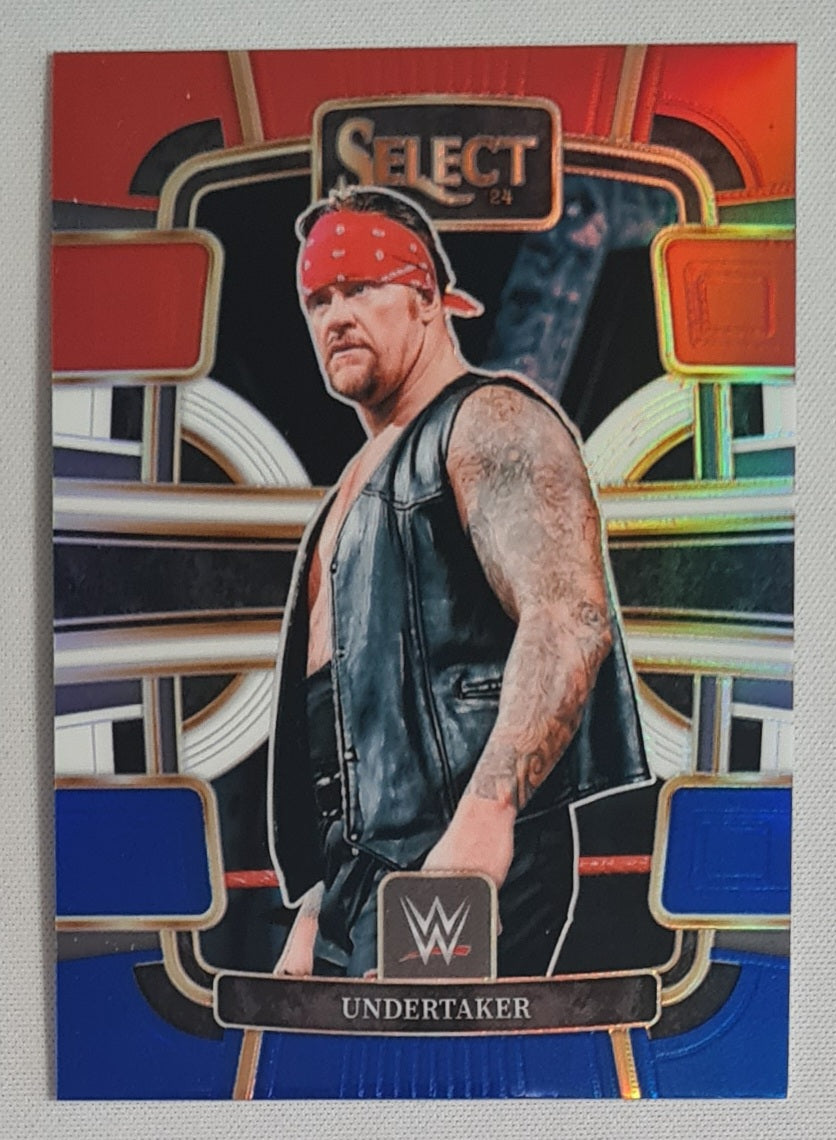 Undertaker - 2024 Panini Select WWE Wrestling Legends #17 Red/White/Blue Concourse