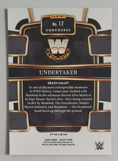 Undertaker - 2024 Panini Select WWE Wrestling Legends #17 Red/White/Blue Concourse