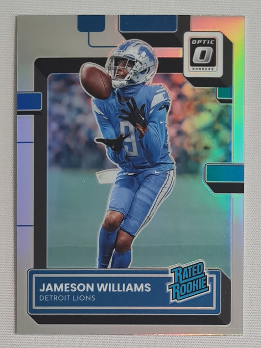Jameson Williams - 2022 Panini Donruss Optic Football NFL Detroit Lions Ratd Rookie #208 Refractor