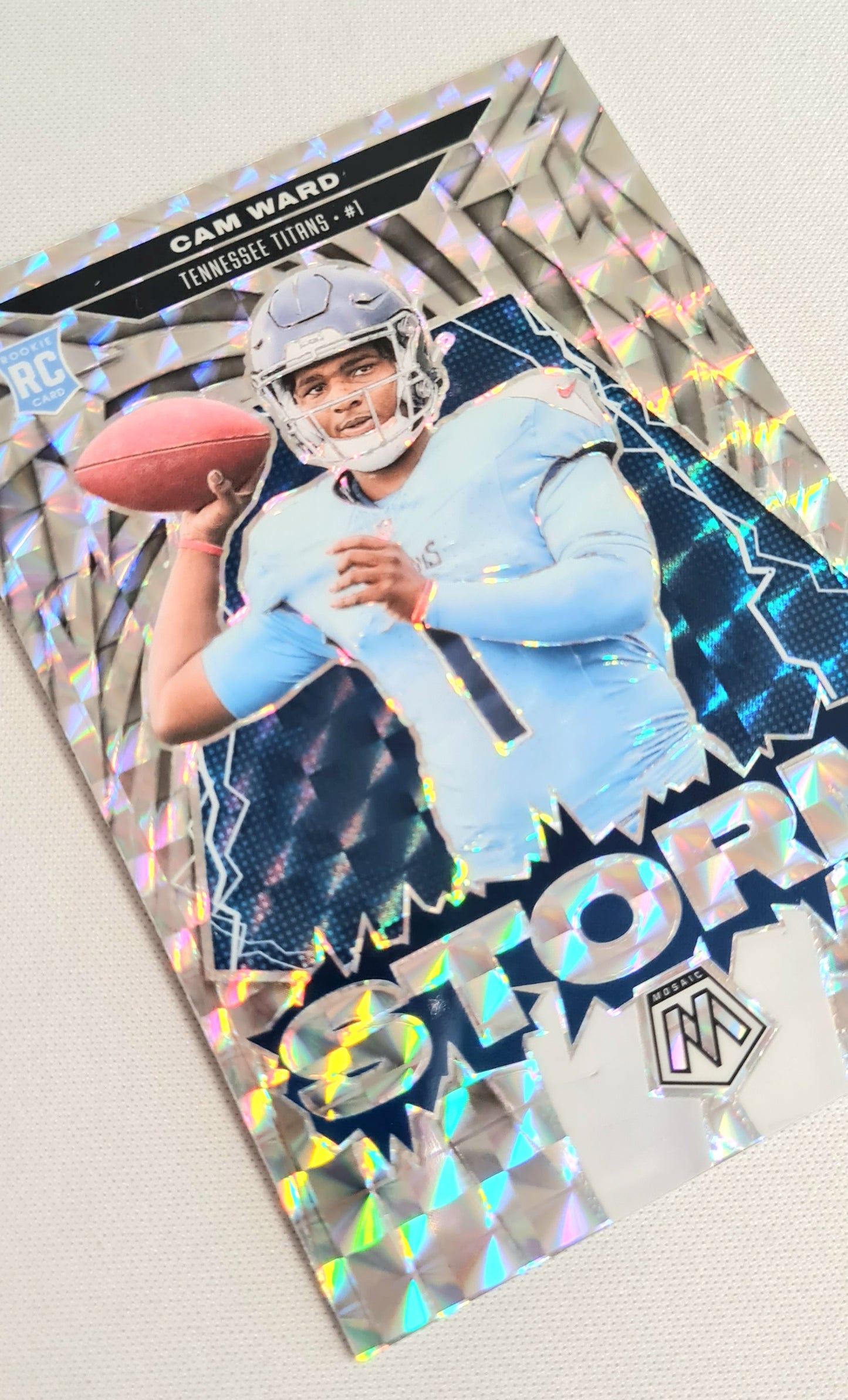 Cam Ward - 2025 Panini Mosaic Football - STORM - NFL Tennessee Titans #2