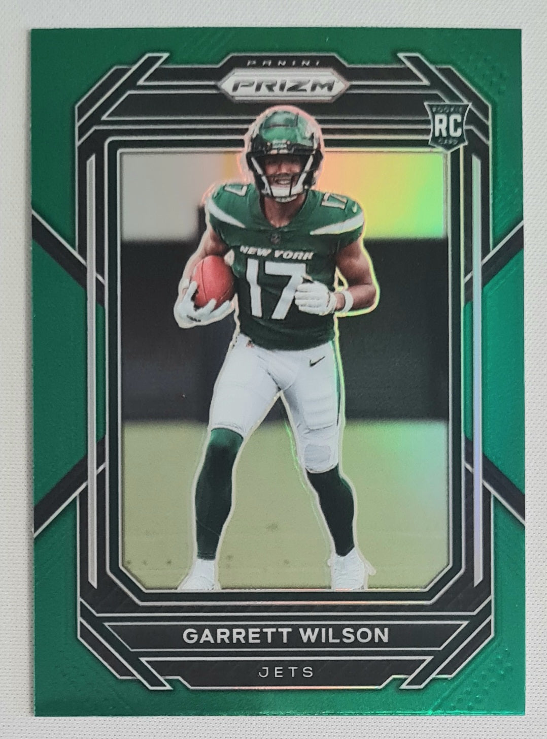 Garrett Wilson - 2022 Panini Prizm Football NFL NY Jets (RC) #309 Green Refractor