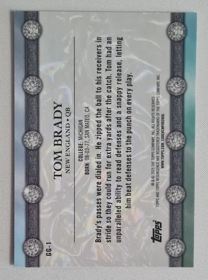 Tom Brady - 2025 Topps  Football NFL New England Patriots Glimmer and Cleam #GG-1