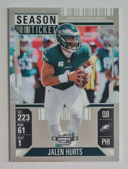 Jalen Hurts - 2024 Panini Contender Optic Football NFL Philadelphia Eagles Season Ticket #44