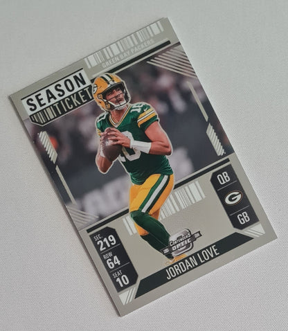 Jordan Love - 2024 Panini Contender Optic Football NFL Green Bay Packers Season Ticket #20