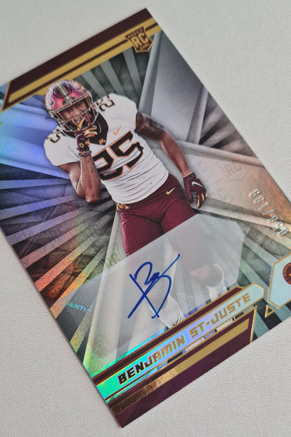 Benjamin St-Juste - 2021 Panini Xr Football NFL Washington Commanders (RC) #153 /199 /Autograph