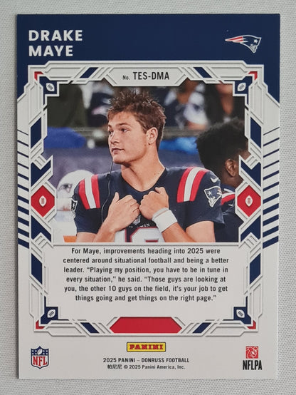 Drake Maye - 2025 Panini Donruss Football NFL New England Patriots - Elite Series - #TES-DMA
