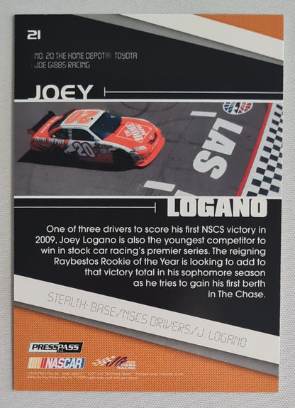 Joey Logano - 2010 Press Pass NASCAR Stealth: Base/NSCS Drivers #21