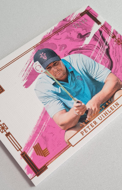 Peter Uihlein - 2024 Panini Impeccable Liv Golf RANGE GOATS GC #70 Pink /99