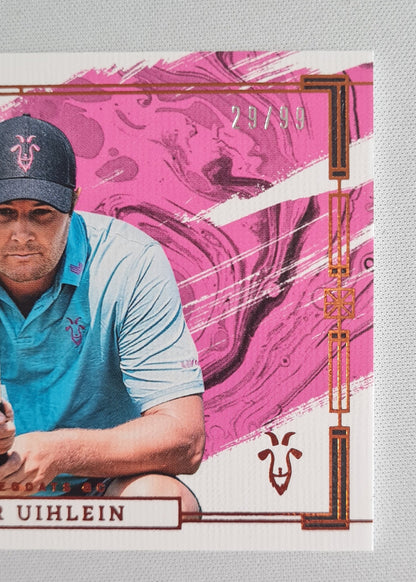 Peter Uihlein - 2024 Panini Impeccable Liv Golf RANGE GOATS GC #70 Pink /99