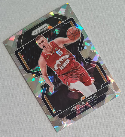 Nikola Jokic - 2021/22 Panini Prizm Basketball Denver Nuggets #32 Silver Cracked Ice