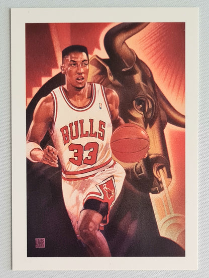 Scottie Pippen - 1991 NBA Hoops Basketball Chicago Bulls #506