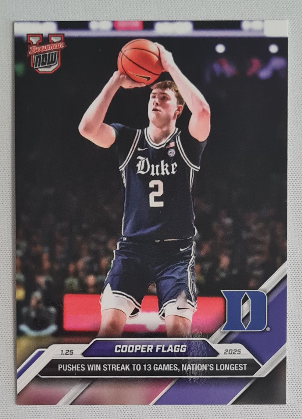Cooper Flagg - 2025 Topps Now Basketball Duke University #51
