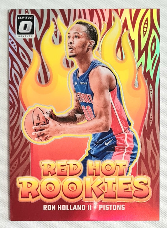 Ron Holland II - 2024/25 Panini Donruss Optic RED HOT ROOKIES Basketball NBA Detroit Pistons #6