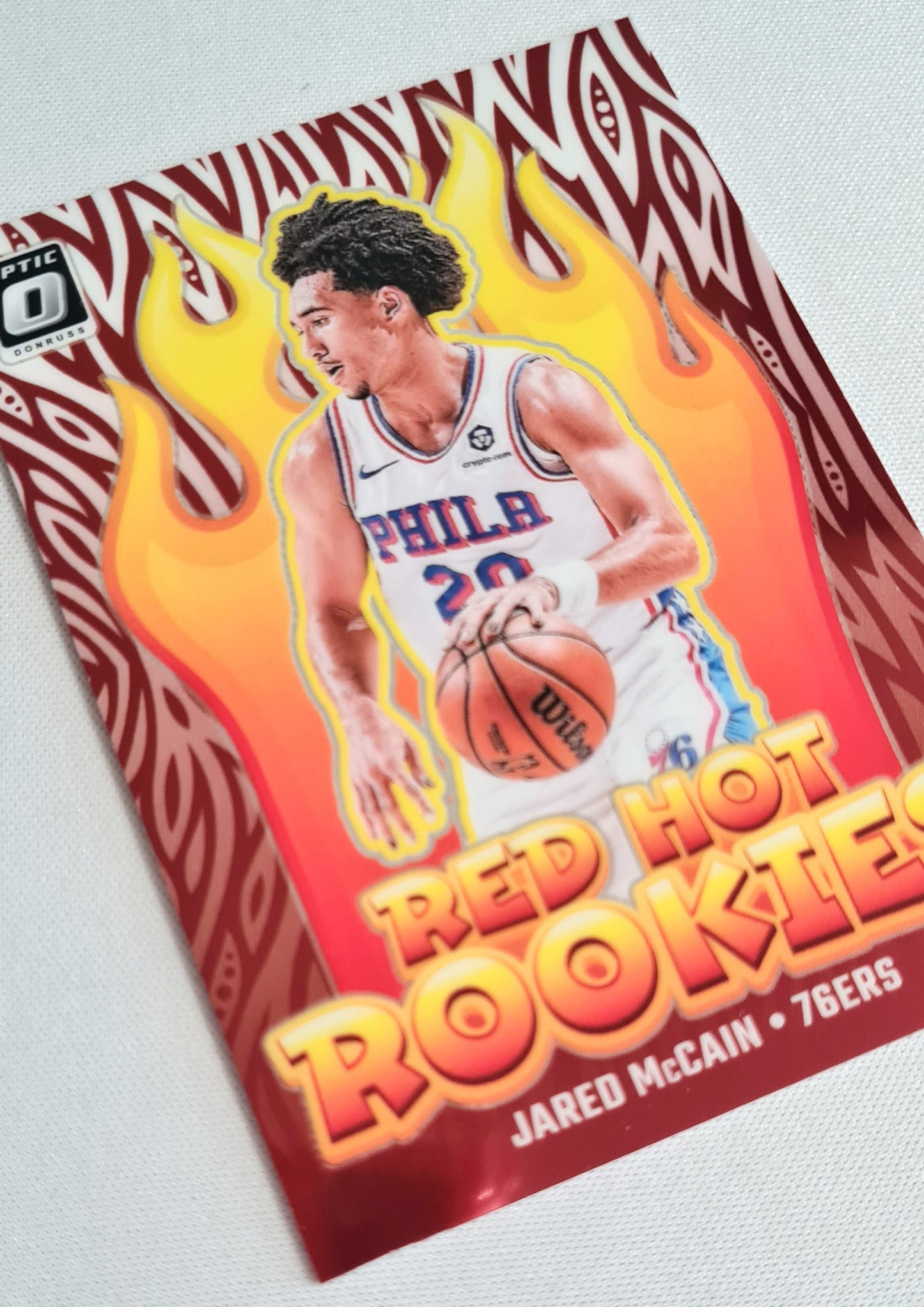 Jared McCain - 2024/25 Panini Donruss Optic RED HOT ROOKIES Basketball NBA Philadelphia 76ers #12