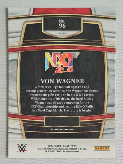Von Wagner - 2022 Panini Select WWE Wrestling NXT 2.0 #96 Concourse