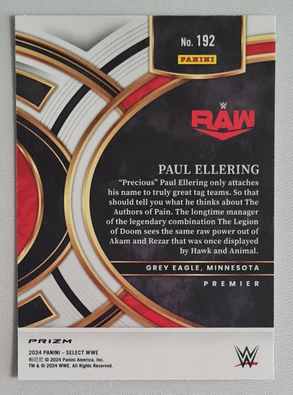 Paul Ellering - 2024 Panini Select WWE Wrestling RAW #192
