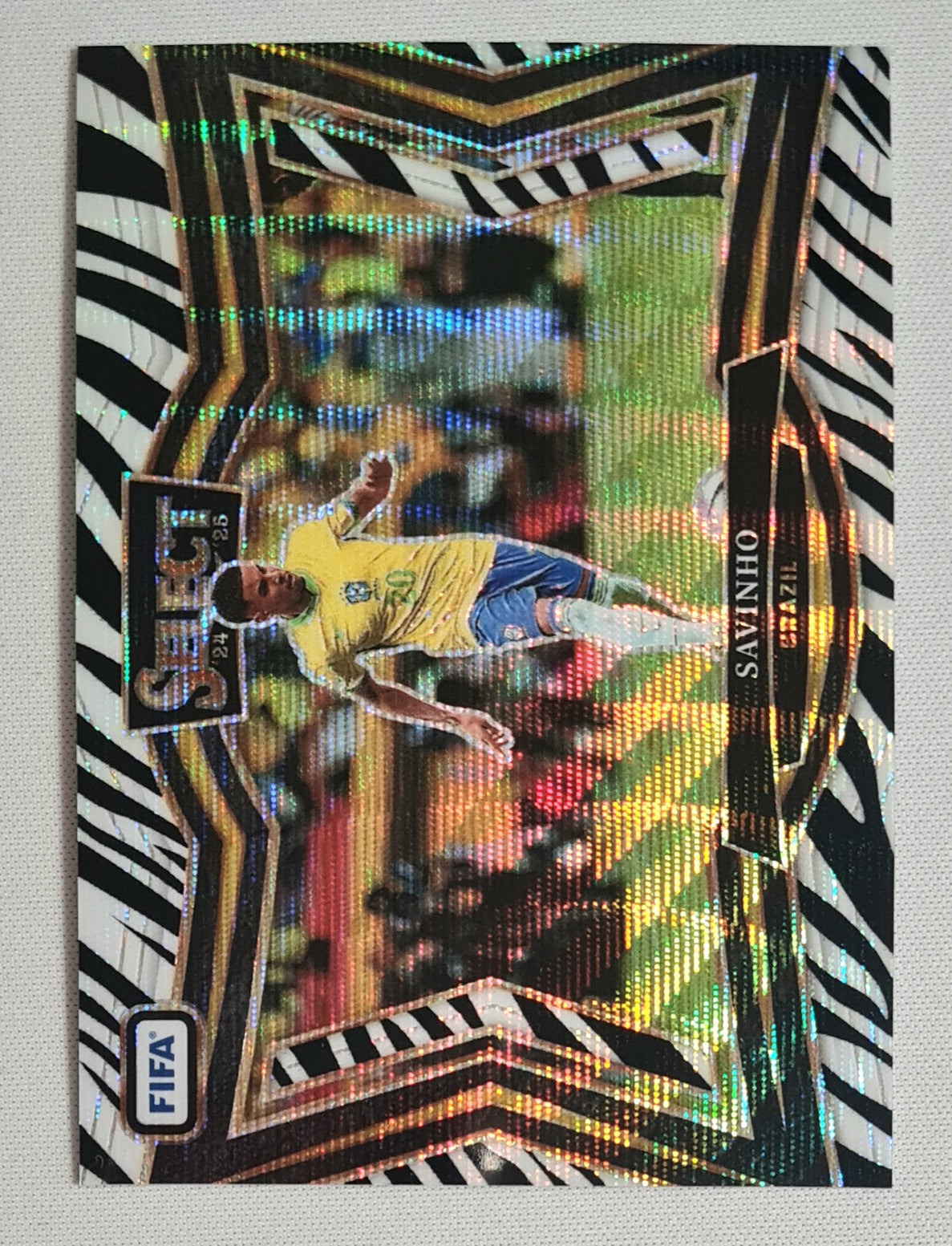 Savinho - 2024/25 Panini Select FIFA Soccer National Team Brasil #229 Field Level Zebra