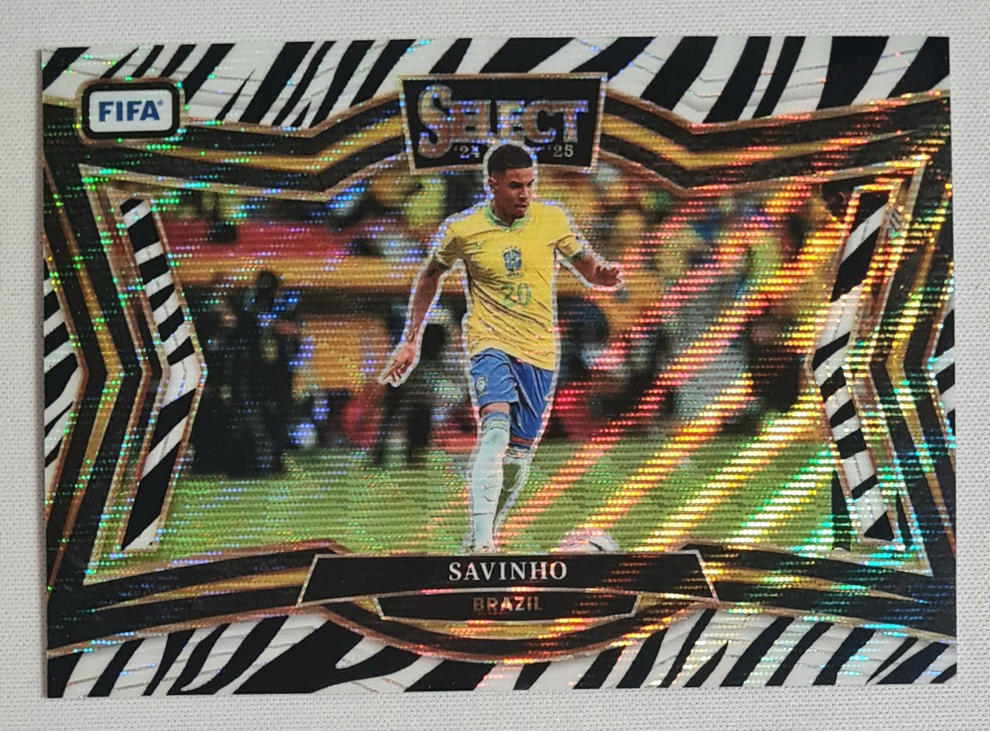 Savinho - 2024/25 Panini Select FIFA Soccer National Team Brasil #229 Field Level Zebra