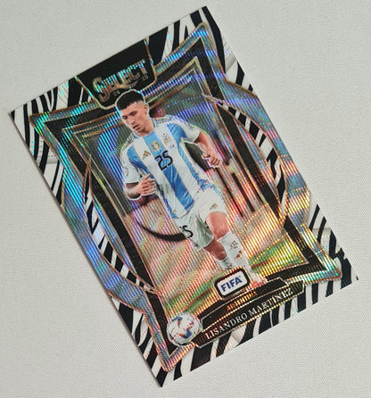 Lisandro Martinez - 2024/25 Panini Select FIFA Soccer National Team Argentina #57 Terrace Zebra