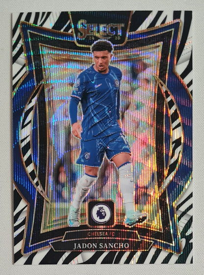 Jadon Sancho - 2024/25 Panini Select FIFA Soccer Chelsea C.F. #57 Terrace Zebra